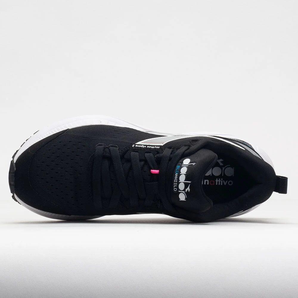 Diadora Mythos Blushield Vigore 2 Women's Black/White/Pink Fluo 5 Diadora Mythos Blushield Vigore 2 Women's Black/White/Pink Fluo - Image 3