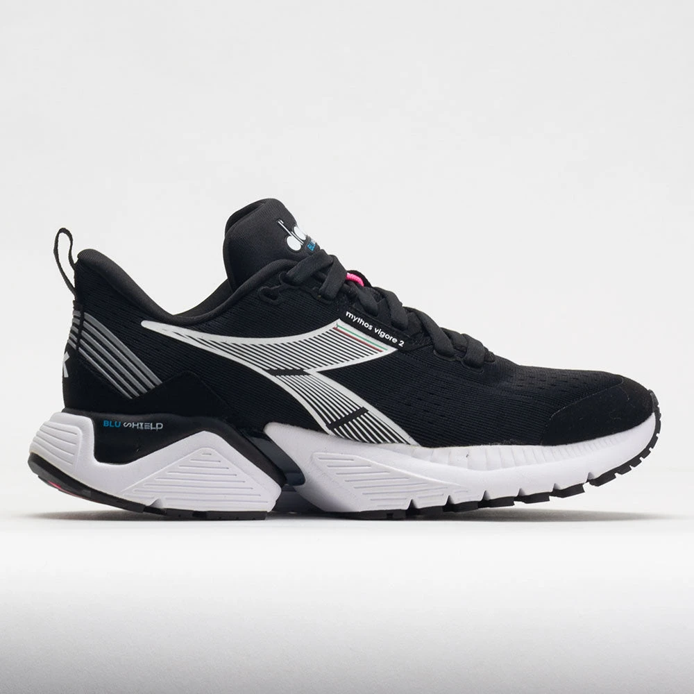 Diadora Mythos Blushield Vigore 2 Women's Black/White/Pink Fluo 3 Diadora Mythos Blushield Vigore 2 Women's Black/White/Pink Fluo