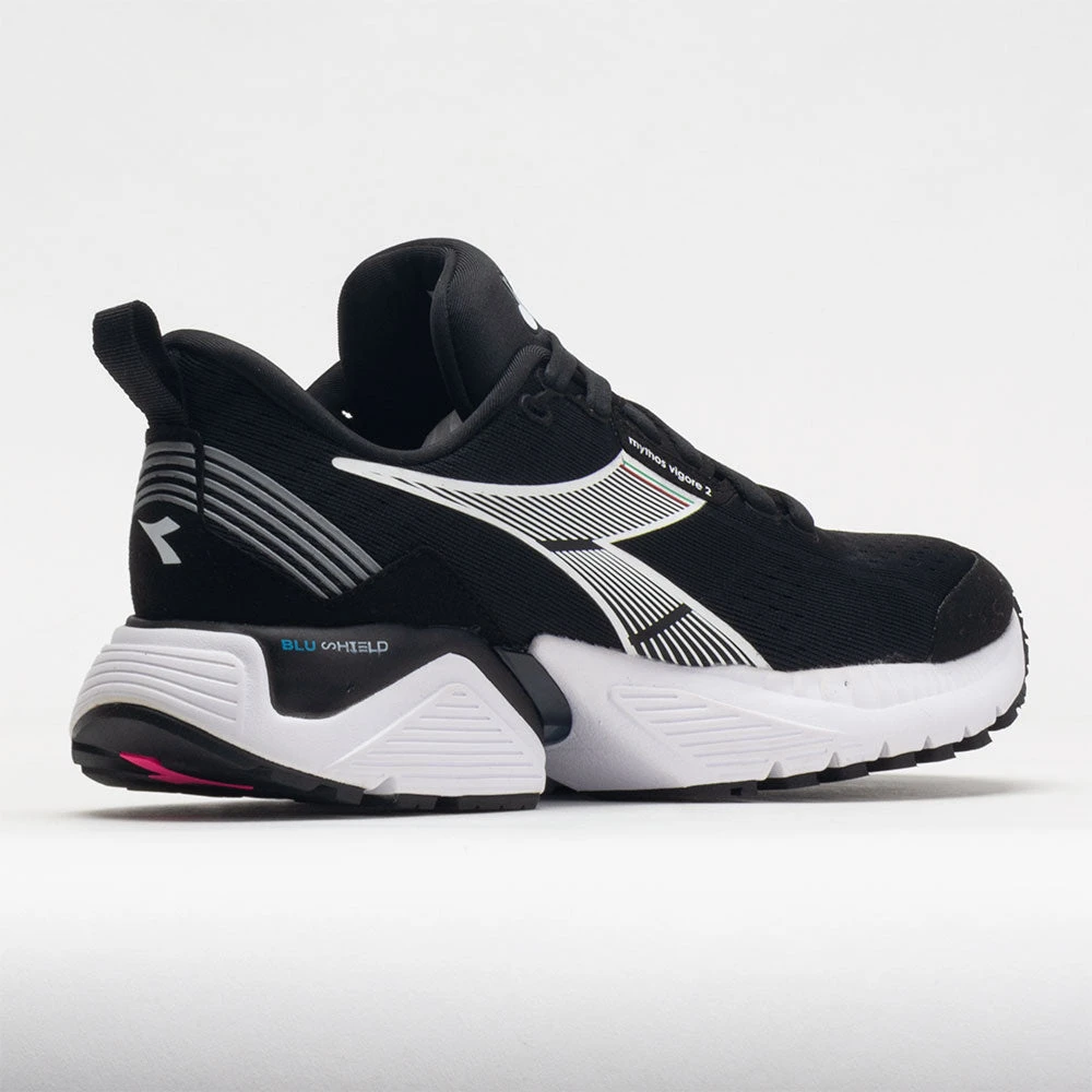 Diadora Mythos Blushield Vigore 2 Women's Black/White/Pink Fluo 8 Diadora Mythos Blushield Vigore 2 Women's Black/White/Pink Fluo - Image 6