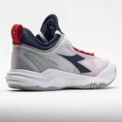 Diadora Blushield Fly 4+ Men's White/Blue Corsair/Fiery Red -Sneaker Store 117031 6